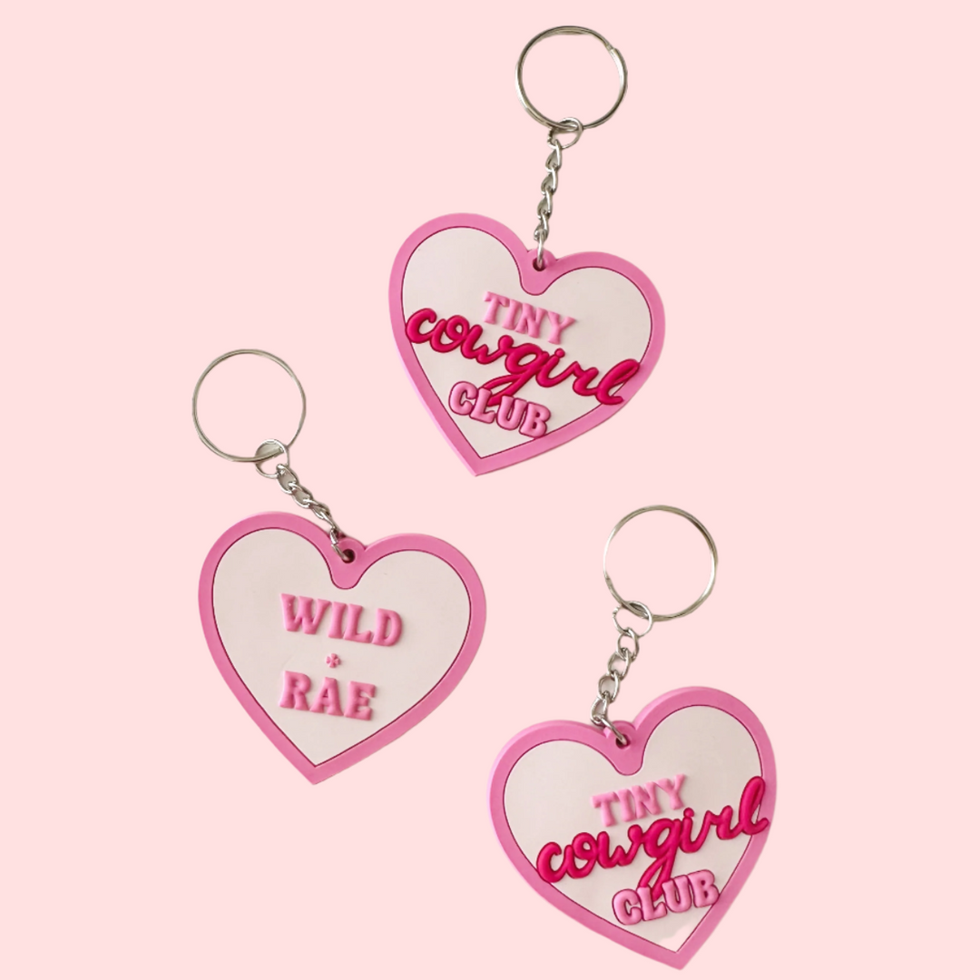 Tiny Cowgirl Club Keychain