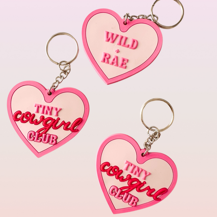 Tiny Cowgirl Club Keychain