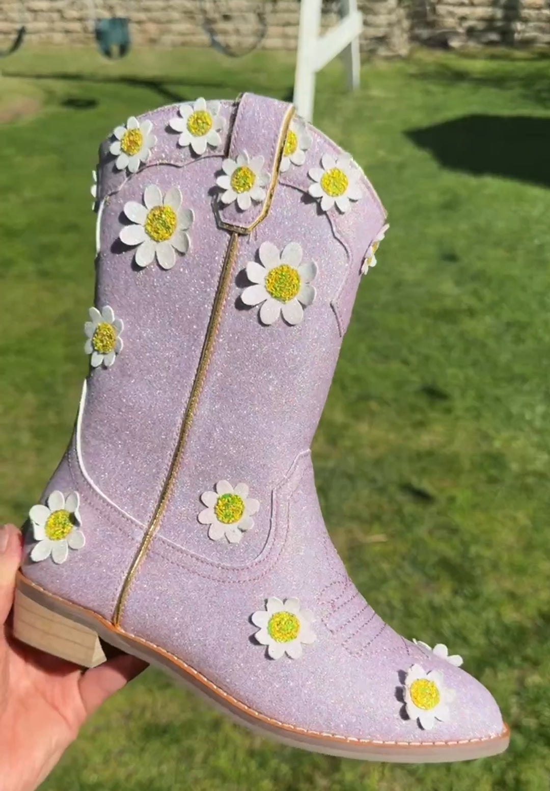 Cowgirl Lilac Oopsie Daisy Boots