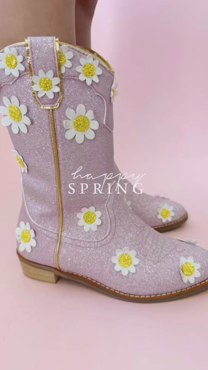 Cowgirl Lilac Oopsie Daisy Boots