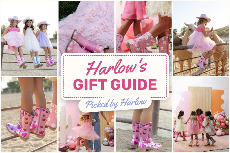 Harlow's Gift Guide, picked by Harlow, girls in wild + rae cowgirl boots