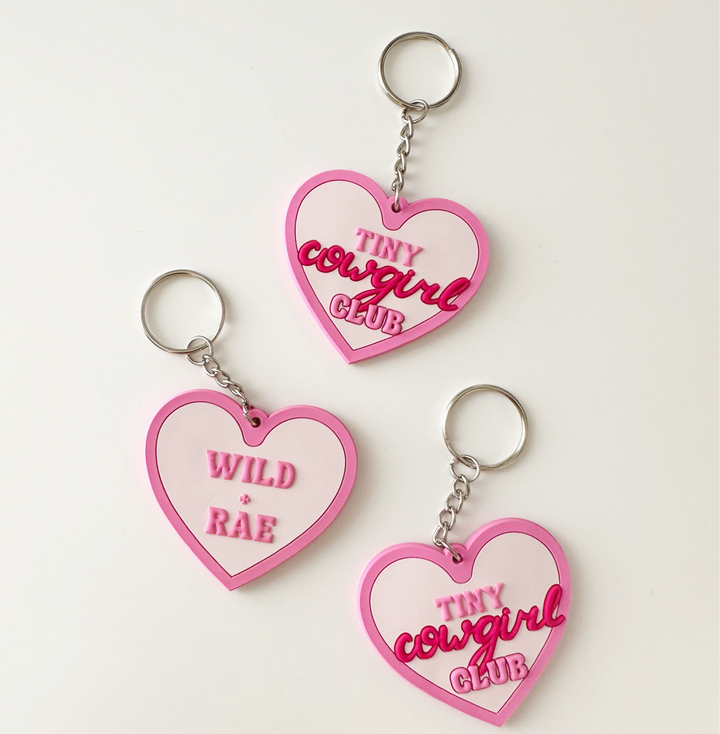 Tiny Cowgirl Club Keychain