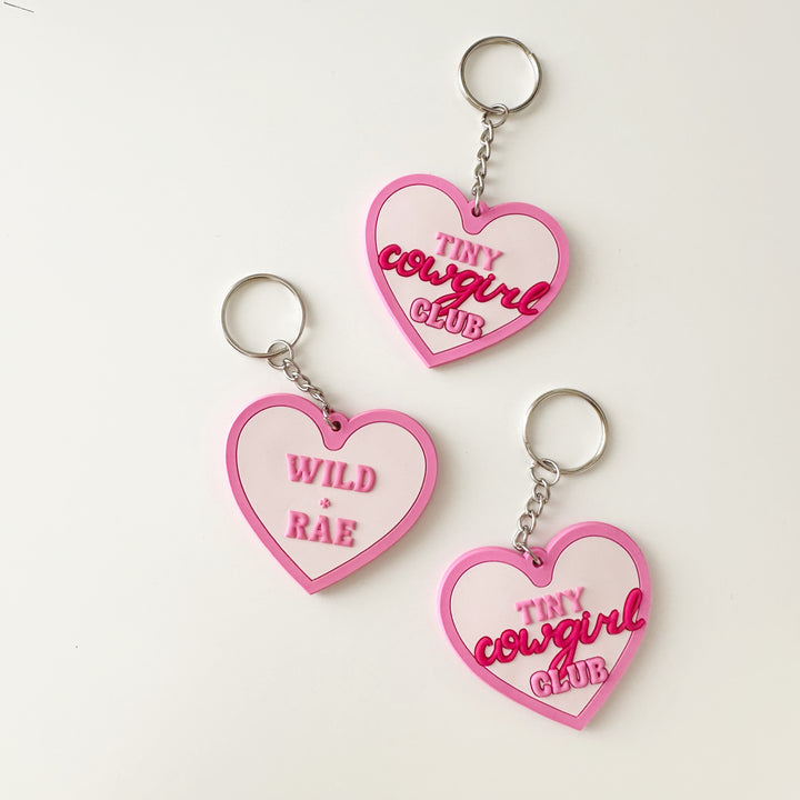 Tiny Cowgirl Club Keychain