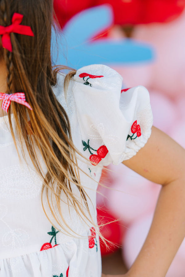 Wild Cherry Puff Dress