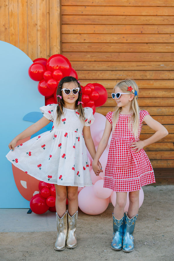 Wild Cherry Puff Dress