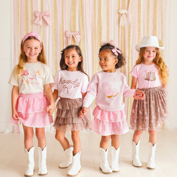 Pink Bandana Western Bow Headband