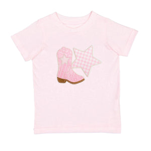 Bandana Cowgirl Patch Western Short Sleeve T-Shirt