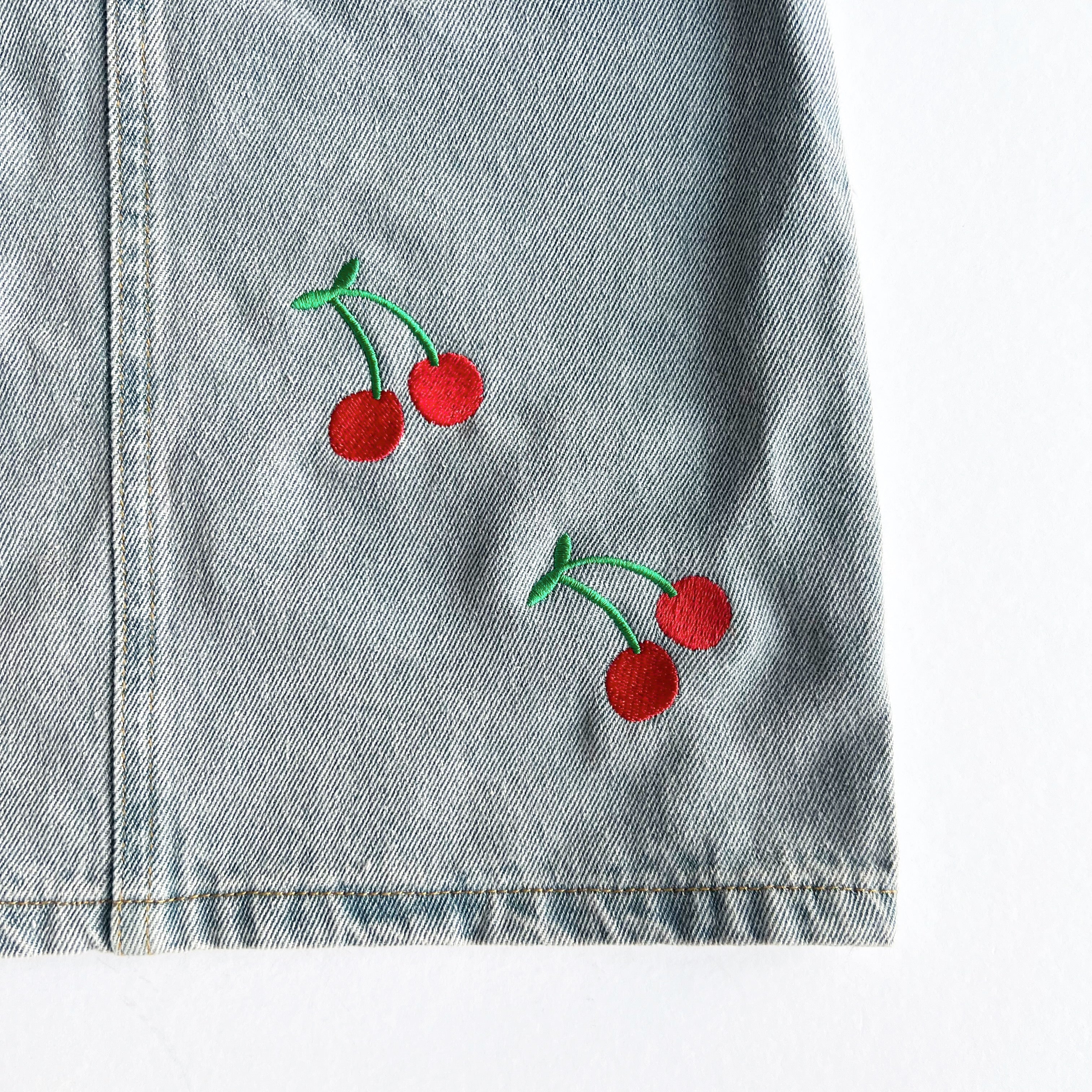 Wild on sale wawa Denim Cherry dress