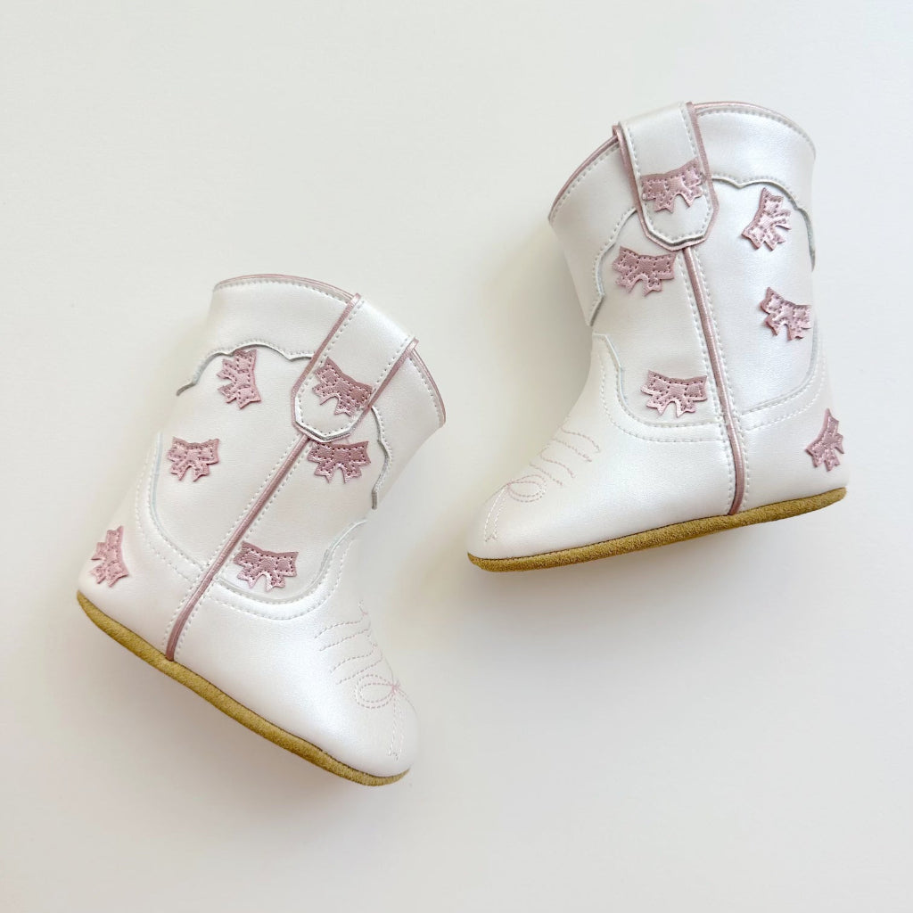 Cowgirl Bow Baby Bootie