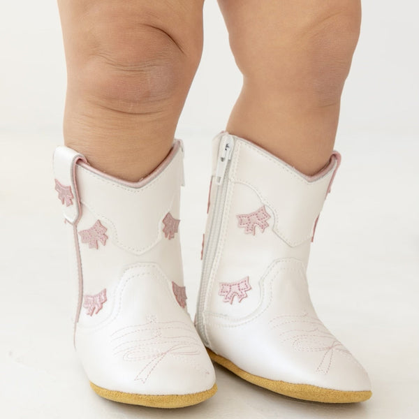 Cowgirl Bow Baby Bootie