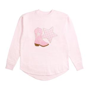 Bandana Cowgirl Patch Western Women's Sweatshirt