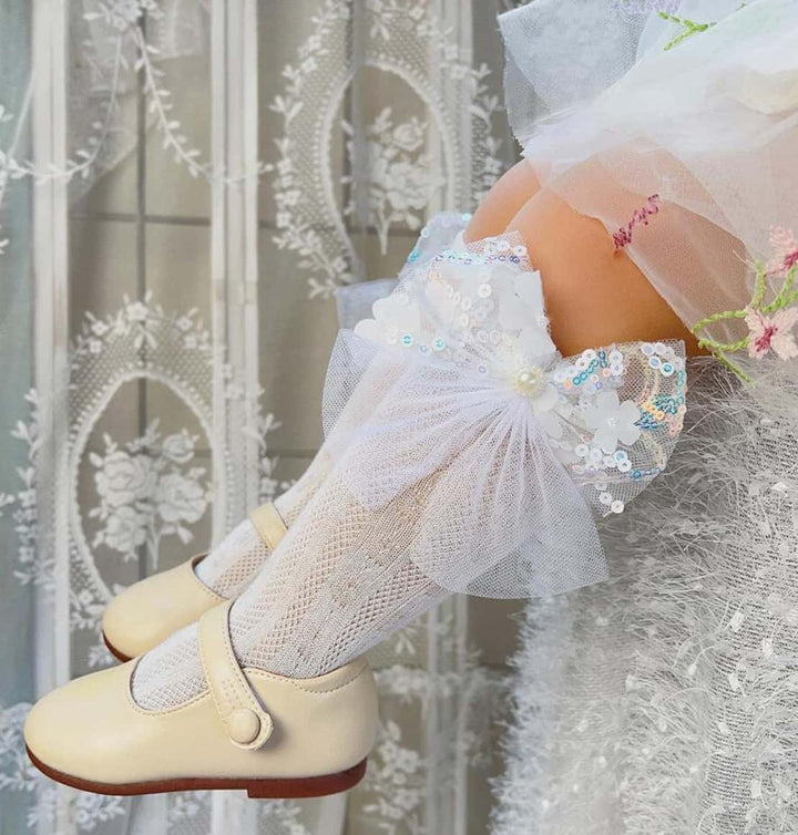 Glitter Bow Socks