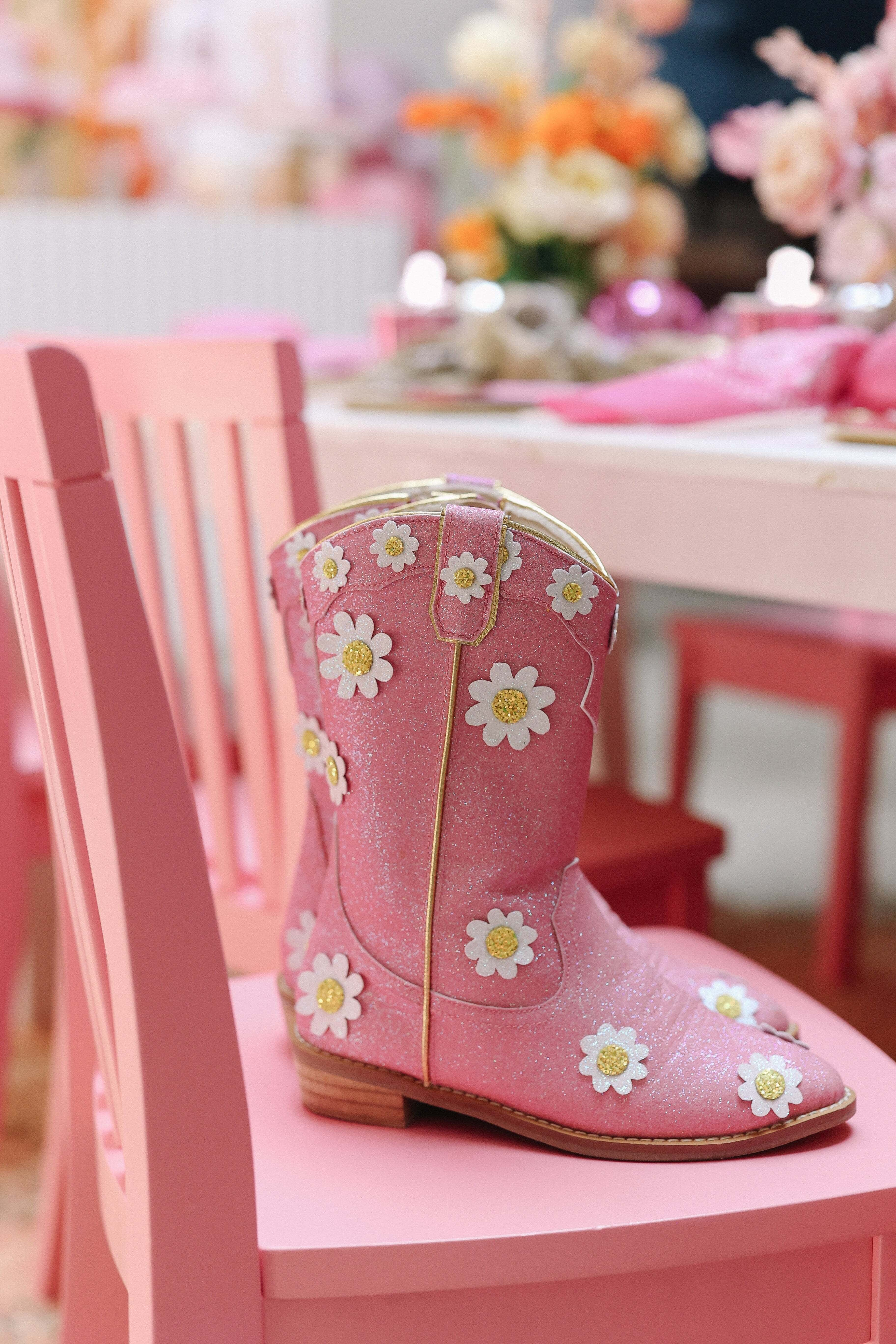 Pink baby cowboy boots fashion