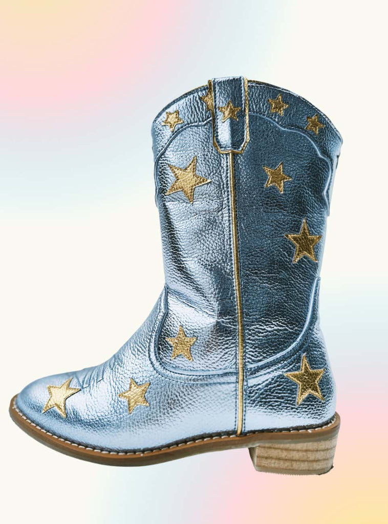 Girls blue best sale cowboy boots